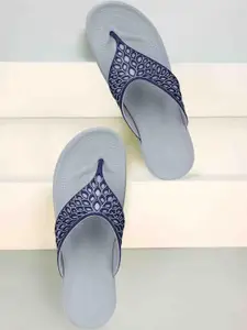 PENNEN Women Multicoloured Thong Flip-Flops