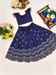 Shoryam Fashion Girls Art Silk Ready to Wear Lehenga Choli