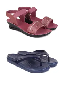 PENNEN Women Multicoloured Thong Flip-Flops