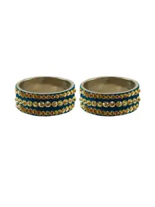 Vidhya Kangan Women Blue Brass Bangle