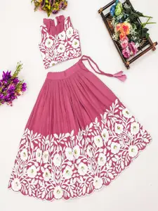 Shoryam Fashion Girls Silk Georgette Ready to Wear Lehenga Choli