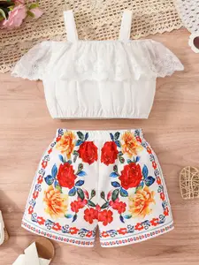 INCLUD Girls Top with Shorts