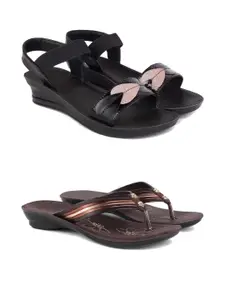 PENNEN Women Multicoloured Thong Flip-Flops