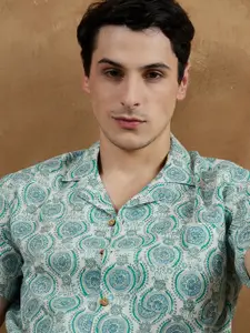 DENNISON Block Printed Lightweight Casual Shirt