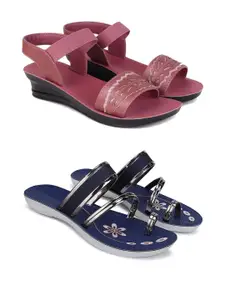 PENNEN Women Multicoloured Thong Flip-Flops