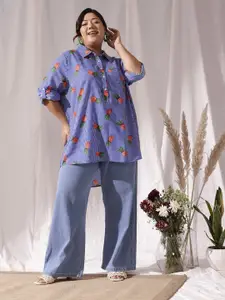 CURVY STREET Women Cotton Comfort Printed Casual Shirt