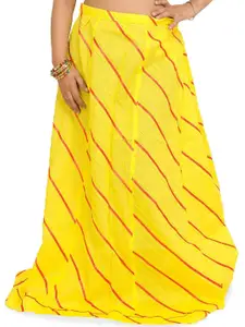 Exotic India Long Ghagra Anchor Skirt With Stitched Ribbons