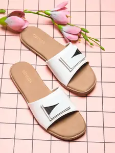 CORSICA Women Solid Regular Open Toe Flats