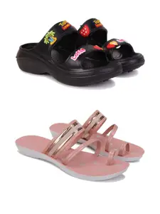 PENNEN Women Multicoloured Thong Flip-Flops