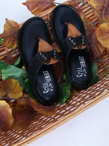 Style Height Men Black Flip Flops