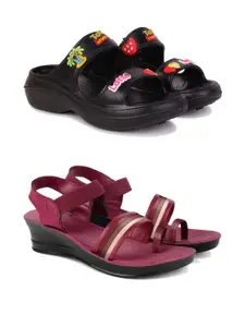 PENNEN Women Multicoloured Thong Flip-Flops