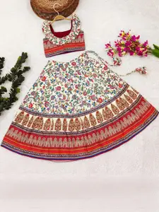 Shoryam Fashion Girls Viscose Rayon Ready to Wear Lehenga Choli