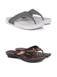 PENNEN Women Multicoloured Thong Flip-Flops