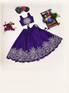 Shoryam Fashion Girls Art Silk Ready to Wear Lehenga Choli