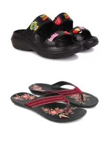 PENNEN Women Multicoloured Thong Flip-Flops