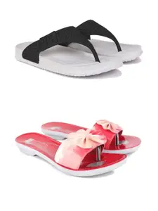 PENNEN Women Multicoloured Thong Flip-Flops