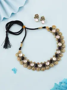 Anouk Gold-Plated Earring & Necklace Set