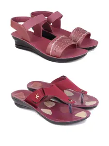 PENNEN Women Multicoloured Thong Flip-Flops