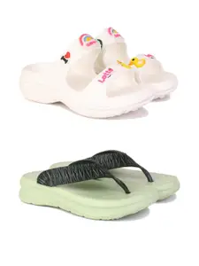 PENNEN Women Multicoloured Thong Flip-Flops