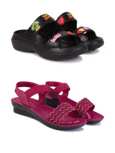 PENNEN Women Multicoloured Thong Flip-Flops