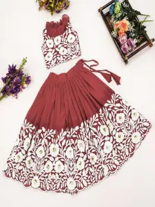 Shoryam Fashion Girls Silk Georgette Ready to Wear Lehenga Choli