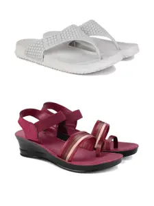 PENNEN Women Multicoloured Thong Flip-Flops