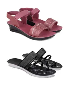 PENNEN Women Multicoloured Thong Flip-Flops