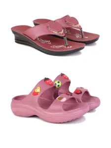 PENNEN Women Multicoloured Thong Flip-Flops