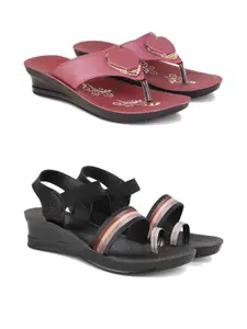 PENNEN Women Multicoloured Thong Flip-Flops