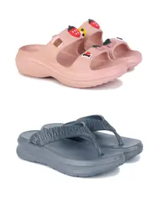 PENNEN Women Multicoloured Thong Flip-Flops