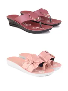 PENNEN Women Multicoloured Thong Flip-Flops