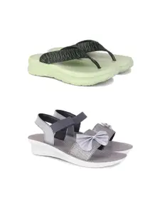 PENNEN Women Multicoloured Thong Flip-Flops