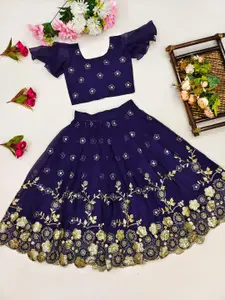 Shoryam Fashion Girls Silk Georgette Ready to Wear Lehenga Choli