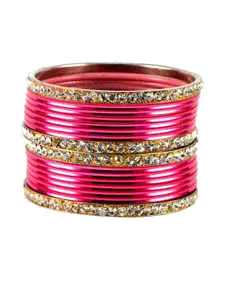 Vidhya Kangan Pink Bangle Set