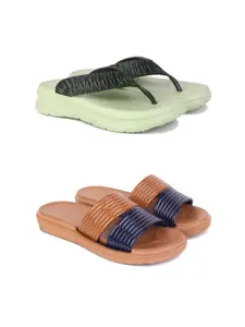 PENNEN Women Multicoloured Thong Flip-Flops