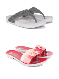 PENNEN Women Multicoloured Thong Flip-Flops