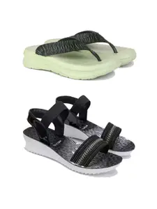 PENNEN Women Multicoloured Thong Flip-Flops