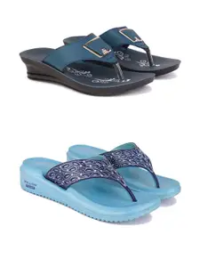 PENNEN Women Multicoloured Thong Flip-Flops