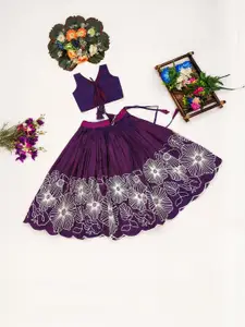 Shoryam Fashion Girls Art Silk Ready to Wear Lehenga Choli