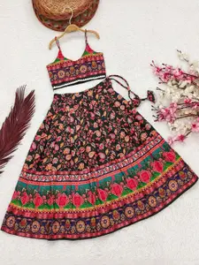 Shoryam Fashion Girls Viscose Rayon Ready to Wear Lehenga Choli