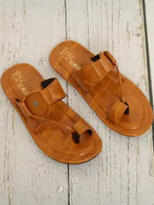 Style Height Men Tan Flip Flops