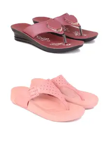 PENNEN Women Multicoloured Thong Flip-Flops