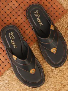 Style Height Men Black Flip Flops