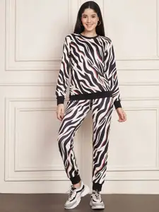 DTR FASHION Printed T-Shirt With Joggers Co-Ords