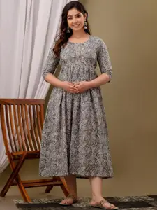 FASHION CLOUD Women Printed A-Line Kurti