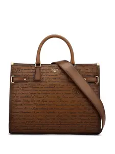 Da Milano Women Textured Leather Structured Satchel Handbags