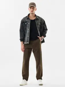 Snitch Men Cotton Mid-Rise Baggy Jeans