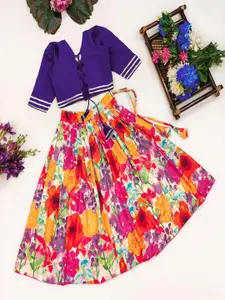 Shoryam Fashion Girls Viscose Rayon Ready to Wear Lehenga Choli