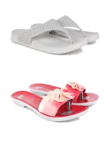 PENNEN Women Multicoloured Thong Flip-Flops