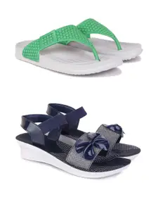 PENNEN Women Multicoloured Thong Flip-Flops